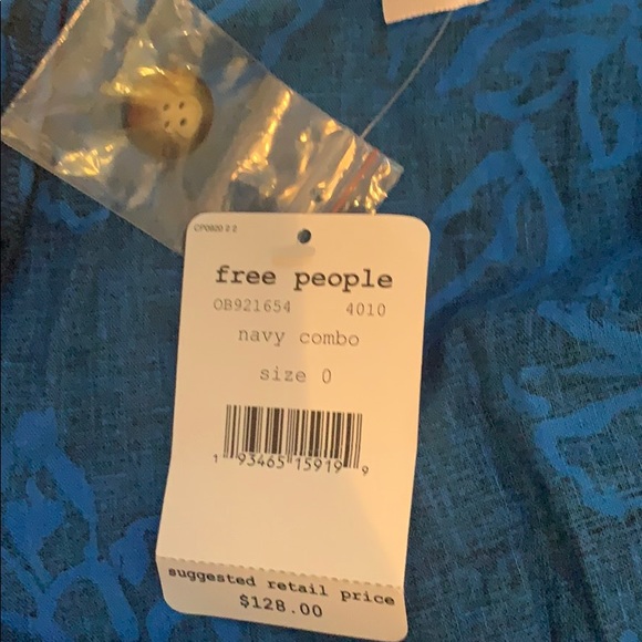 Free People A Thing Called Love Dress Blue - Picture 7 of 9